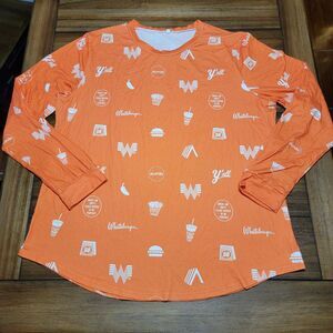Whataburger LS Orange Pajama Top "Fries & Jalapenos" - Size XL
